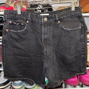 Black Denim Women's Shorts